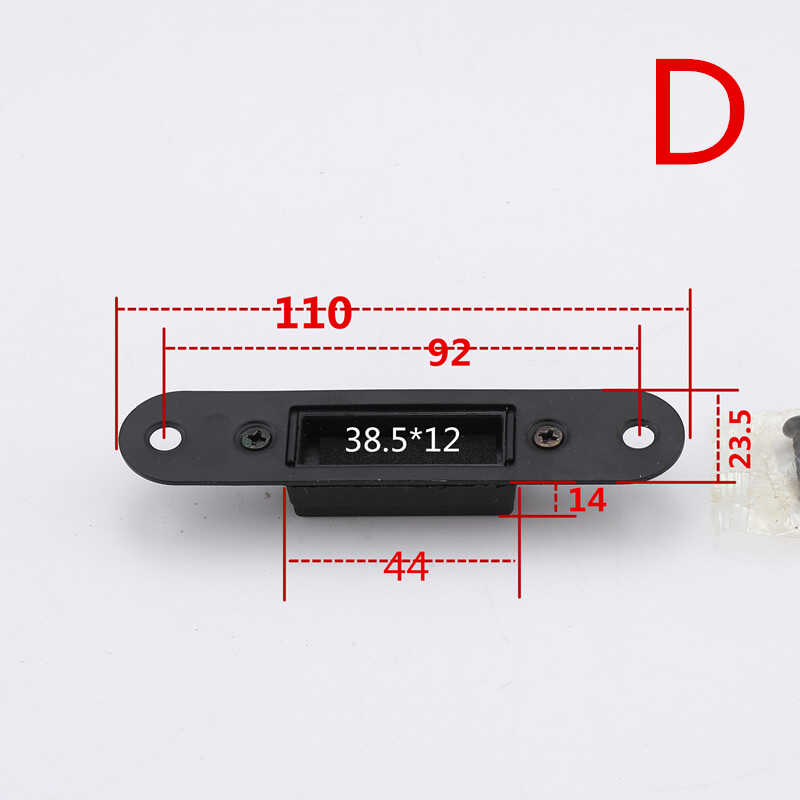 Ploča brave za vrata s lijevim ili desnim vijkom; mali model