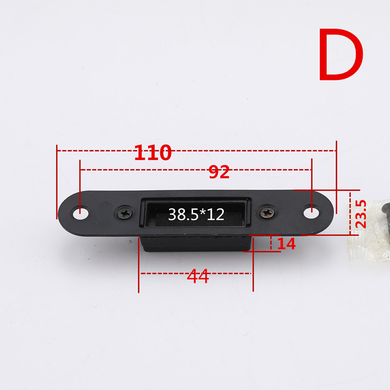 Ploča brave za vrata s lijevim ili desnim vijkom; mali model