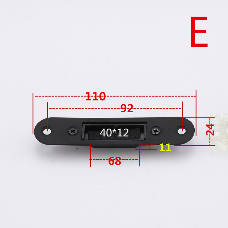 Ploča brave za vrata s lijevim ili desnim vijkom; mali model