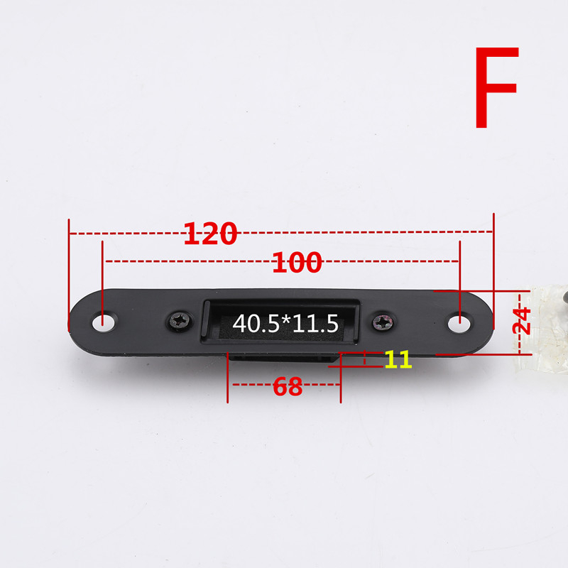 Ploča brave za vrata s lijevim ili desnim vijkom; mali model