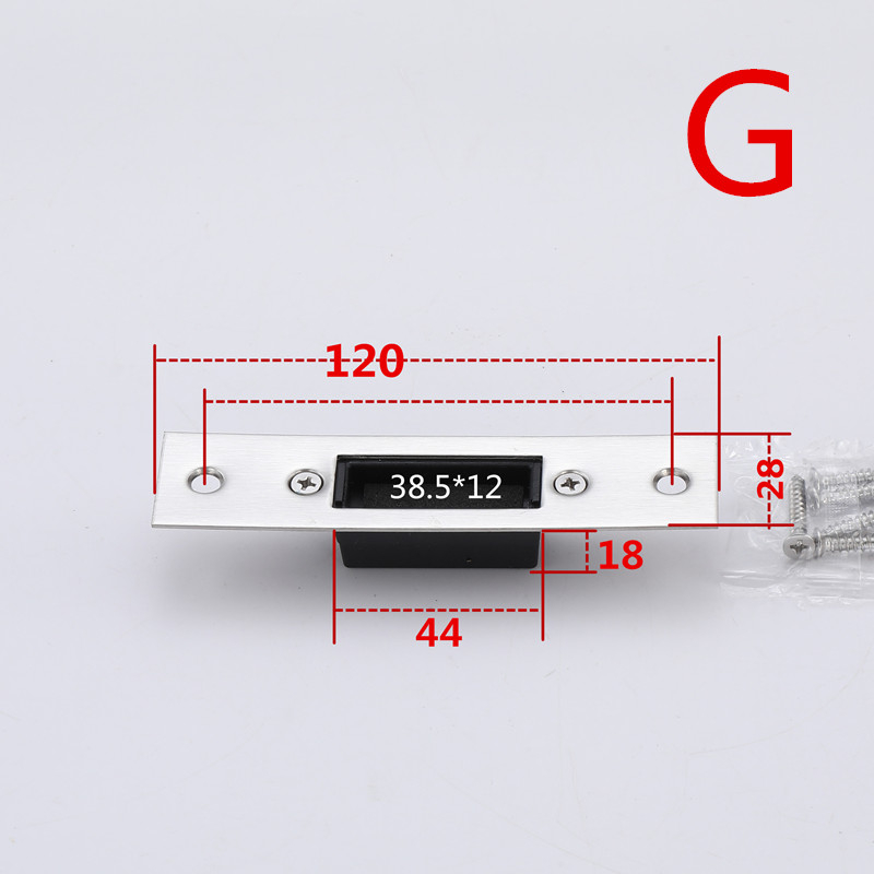 Ploča brave za vrata s lijevim ili desnim vijkom; mali model