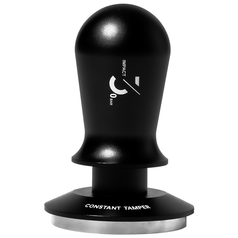 Ručni tamper za kavu, nehrđajući čelik 304, 412 g, prilagodljiv, otisnut logotip