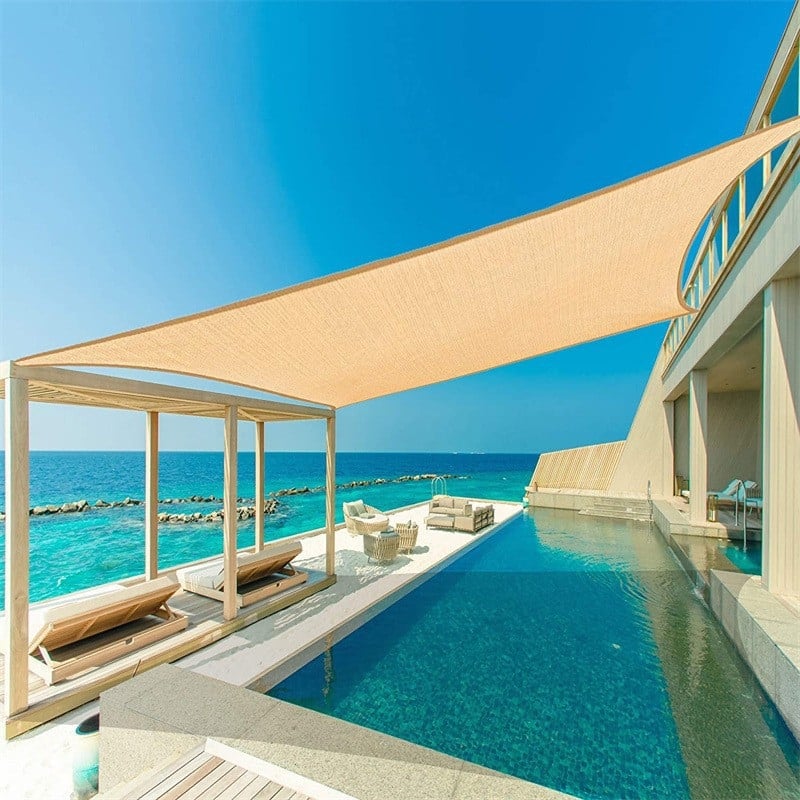 Szabadban használható kemping előtető – Oxford anyag, vízálló, háromszög vagy négyszög alakú