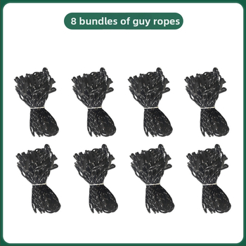 Heavenly Hope Železné Príslušenstvo pre Stan a Nocľaž — Posilnený Dvojotvorný Upín na Lanko Proti Vetru, Fluoreskujúci Zemný Kolík