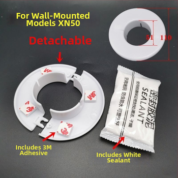 Potrubný kryt, materiál PPR, dekoratívny kryt otvoru na stene, značka Unique