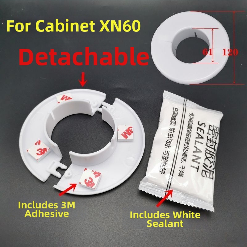 Potrubný kryt, materiál PPR, dekoratívny kryt otvoru na stene, značka Unique