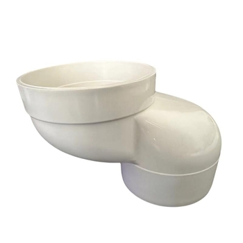 PVC vécé eltoló, modell 110, állítható pozíciók 2,5–10 cm, beépített könyök