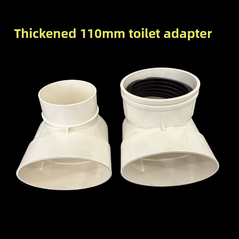 PVC vécé eltoló, modell 110, állítható pozíciók 2,5–10 cm, beépített könyök