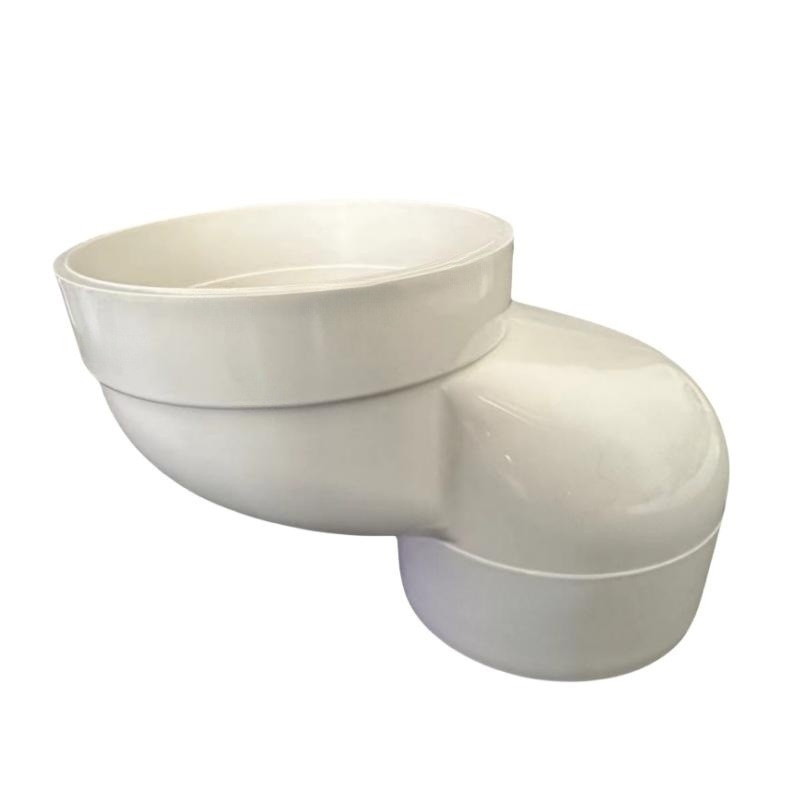 PVC vécé eltoló, modell 110, állítható pozíciók 2,5–10 cm, beépített könyök