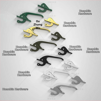 Polmesiacový zámok G001, hliníková zliatina, pre dvere a okná, spojovací mechanizmus, moderný minimalistický štýl