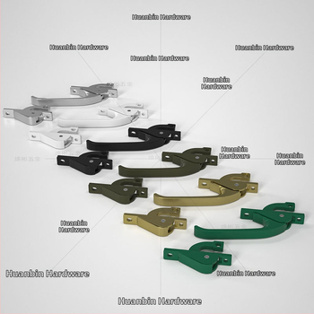 Polmesiacový zámok G001, hliníková zliatina, pre dvere a okná, spojovací mechanizmus, moderný minimalistický štýl
