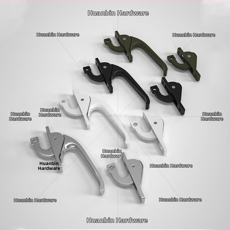 Polmesiacový zámok G001, hliníková zliatina, pre dvere a okná, spojovací mechanizmus, moderný minimalistický štýl