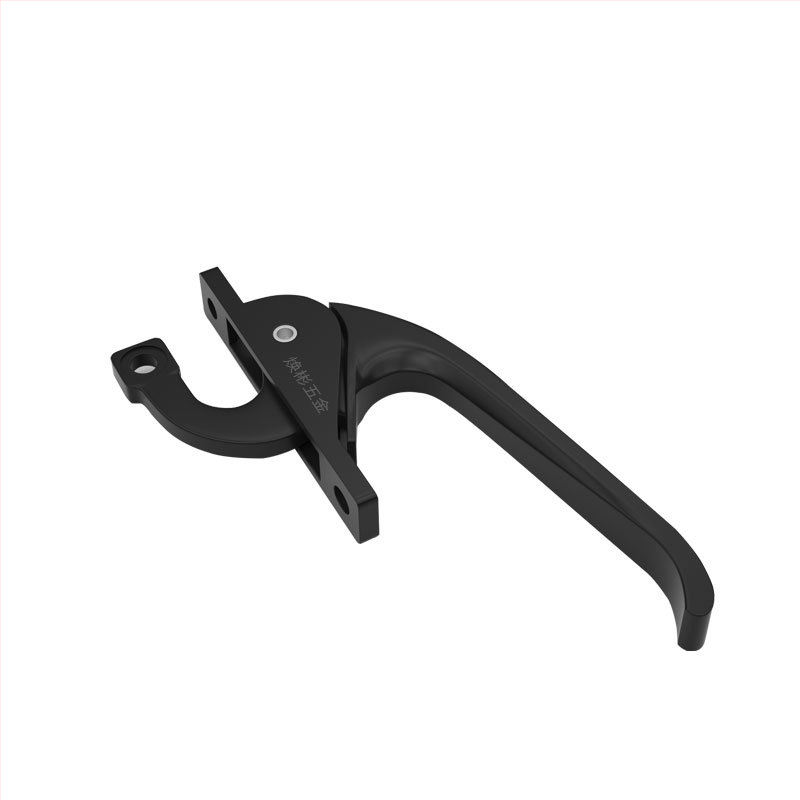 Polmesiacový zámok G001, hliníková zliatina, pre dvere a okná, spojovací mechanizmus, moderný minimalistický štýl