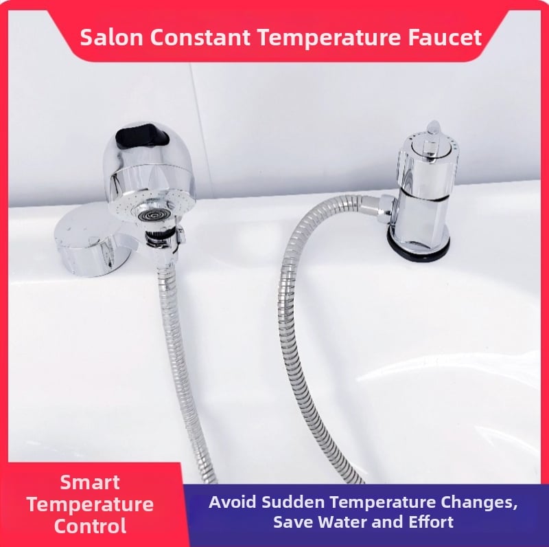 Robinet pull-out thermostatic din alamă, cu disc ceramic, acționare prin ridicare, max 80°C, intrare-ieșire 4 mm