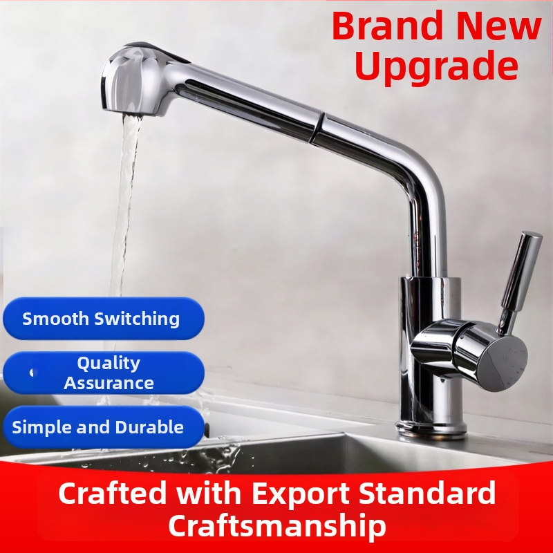 Robinet pull-out thermostatic din alamă, cu disc ceramic, acționare prin ridicare, max 80°C, intrare-ieșire 4 mm