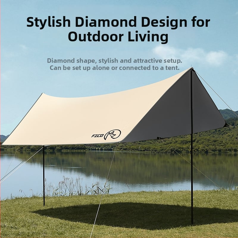 Kemping kanópsz sátor — ultra könnyű, Flying Fox, poliészter, vízálló 3000, négyszögletes