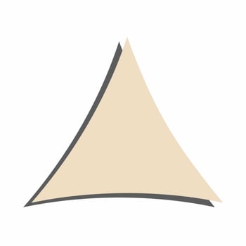 Háromszög árnyékoló vitorla 420D Oxford poliészterből, vízállóság 3000, összecsukható design, testreszabható, kültéri udvarhoz, kerthez és kempingezéshez