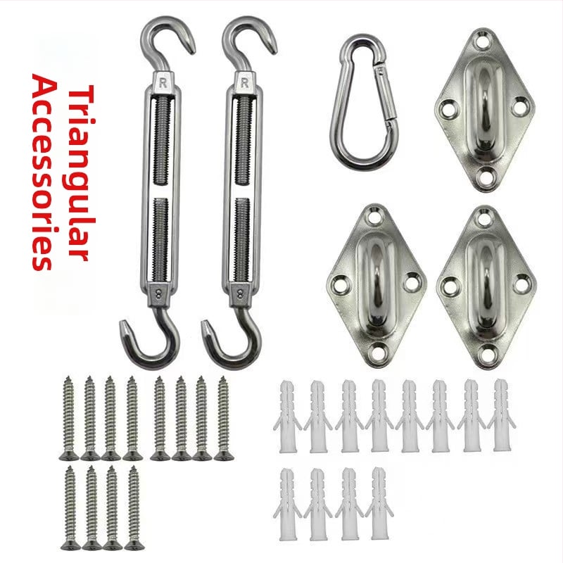 Háromszög árnyékoló vitorla 420D Oxford poliészterből, vízállóság 3000, összecsukható design, testreszabható, kültéri udvarhoz, kerthez és kempingezéshez