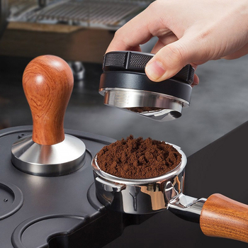 Nehrđajući čelični set tampone za espresso s ravnim dnom, moderan minimalistički dizajn, težina 538 g, pogodan za ured, kuću, bar i kafić