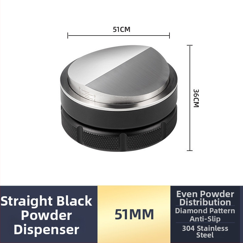 Tampón na espresso z nerezovej ocele s plochým dnom, moderný minimalistický dizajn, hmotnosť 538 g, vhodné do kancelárie, domova, kaviarne