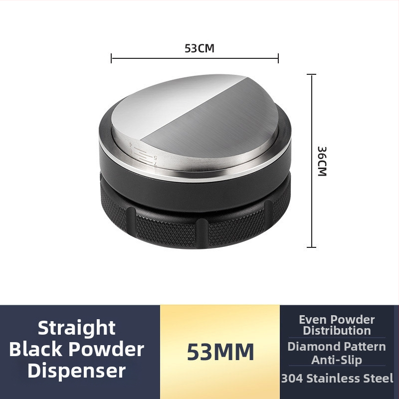 Tampón na espresso z nerezovej ocele s plochým dnom, moderný minimalistický dizajn, hmotnosť 538 g, vhodné do kancelárie, domova, kaviarne