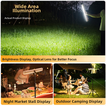 Ultra-jasna, ponovno punjiva kamping lampa s dugim trajanjem baterije, za vanjsko nužno rasvjetu i ambijentalno osvjetljenje, viseća lampica za šator