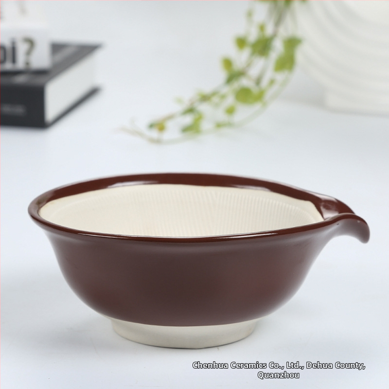 Japonská keramická miska na mletie detskej stravy – ručné používanie, na pyré z ovocia a zeleniny