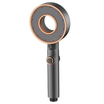 Set cap de duș - portabil ABS, funcție ploaie, cap rotund