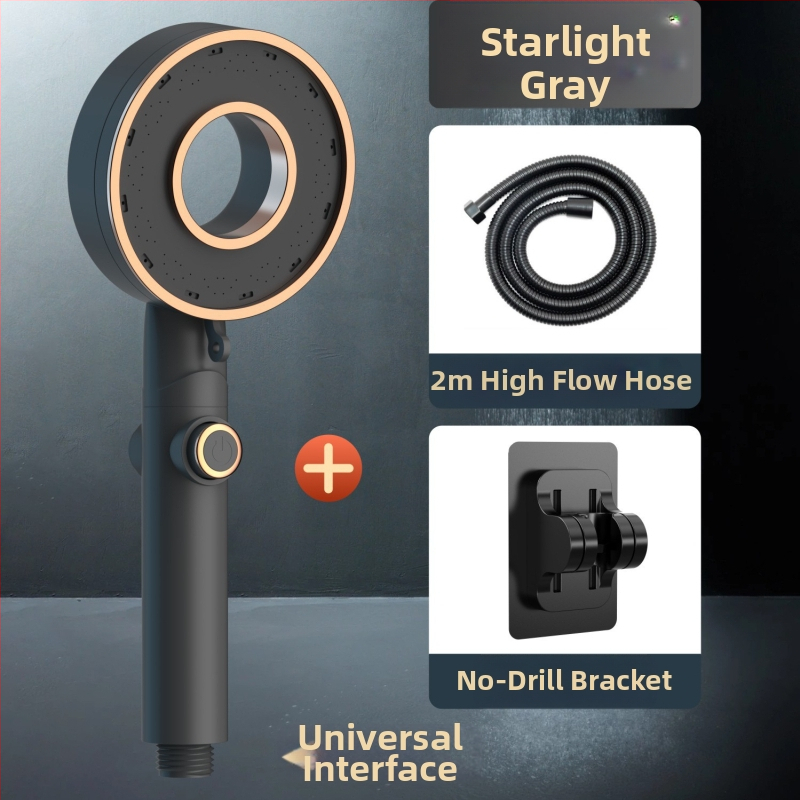 Sada sprchovej hlavy - prenosná ABS, dažďová funkcia, kruhová hlava