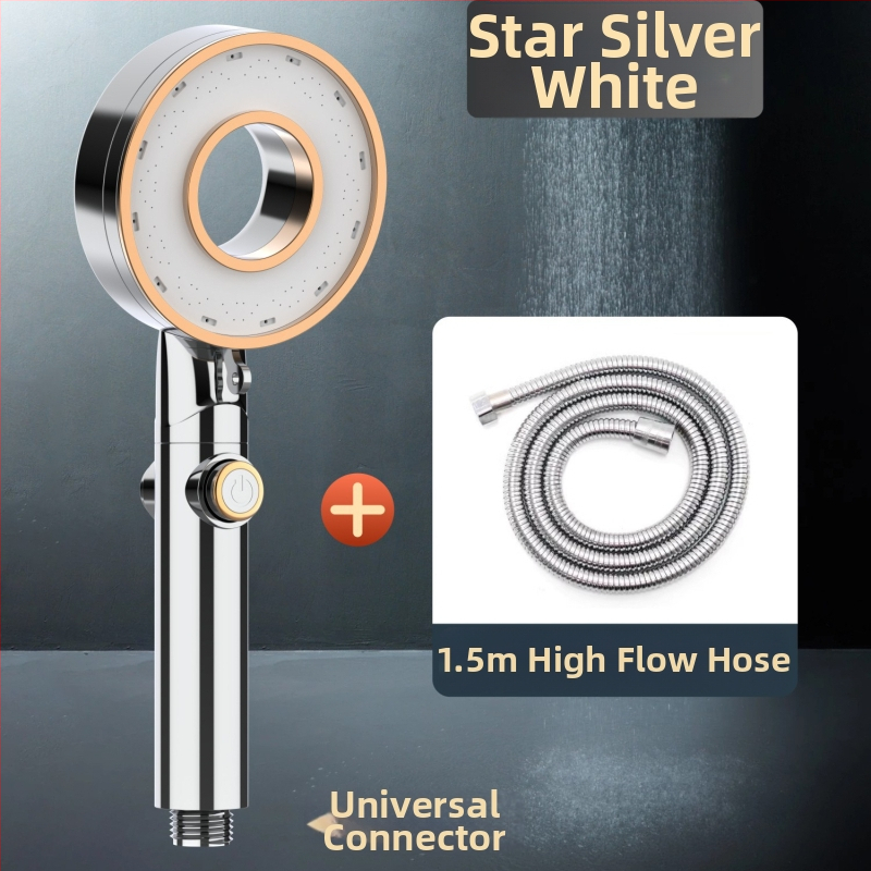 Sada sprchovej hlavy - prenosná ABS, dažďová funkcia, kruhová hlava