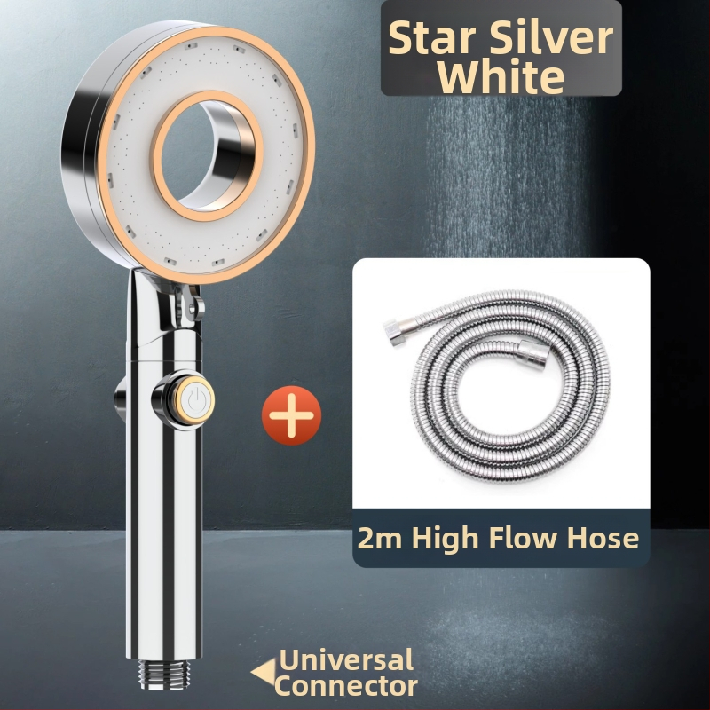 Sada sprchovej hlavy - prenosná ABS, dažďová funkcia, kruhová hlava