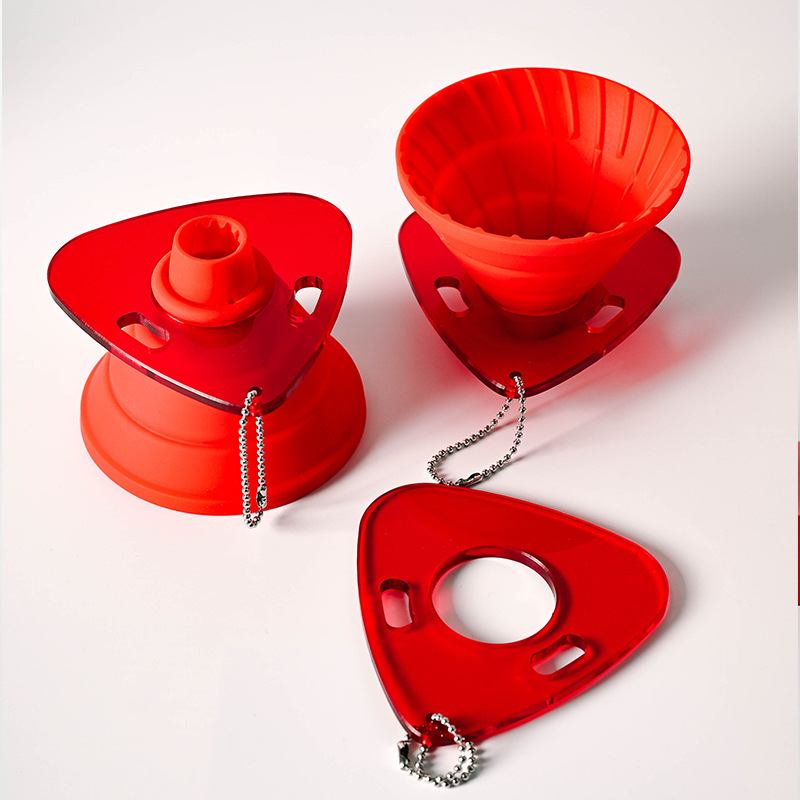 Sklopiva silikonska šalica za filtriranje kave za V60, Joinout, silikon platine, prilagodba dostupna, vanjsku upotrebu