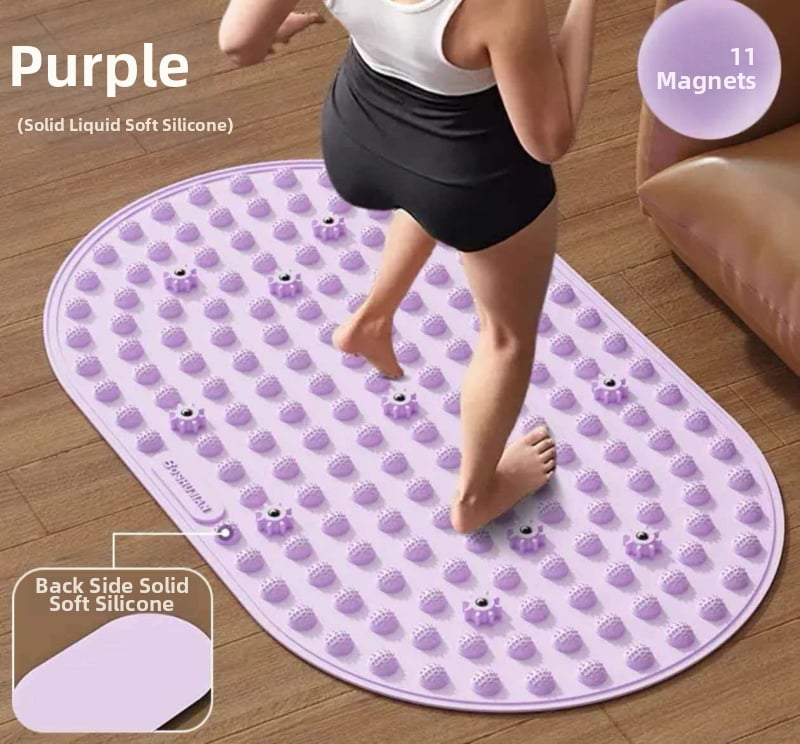 Μασάζ ποδιών μαξιλάρι με υγρή μαλακή σιλικόνη και πλακέ ακουπρεσούρ για εσωτερική χρήση σε τρέξιμο στη θέση · βάρος 800 g