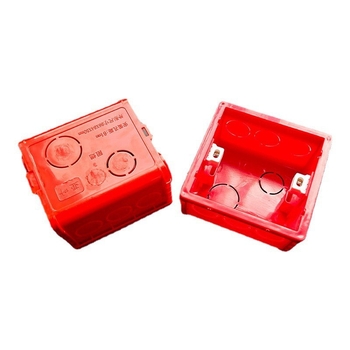 PVC скрита кутия за окабеляване тип 86 с винтов защитен капак; Материал: пластмаса; Модел: 86; Дебелина: 86; Клас: A