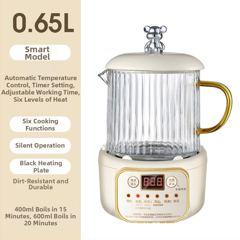 Ηλεκτρικό κύπελλο θέρμανσης για γραφείο, συμπαγές με αποσπώμενος σχεδιασμός (θέρμανση βάσης, ισχύς κάτω από 1000W, χωρητικότητα κάτω από 1L, προστασία από υπερθέρμανση)