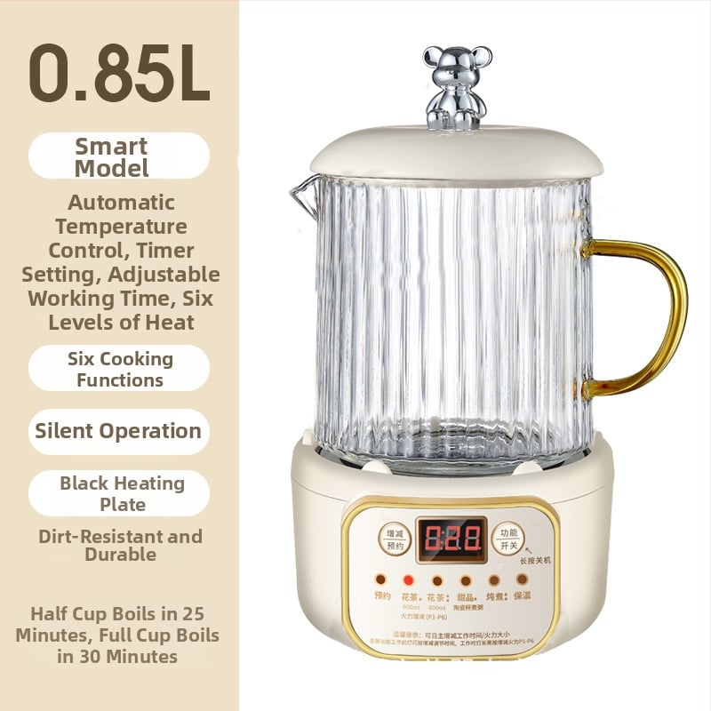 Ηλεκτρικό κύπελλο θέρμανσης για γραφείο, συμπαγές με αποσπώμενος σχεδιασμός (θέρμανση βάσης, ισχύς κάτω από 1000W, χωρητικότητα κάτω από 1L, προστασία από υπερθέρμανση)