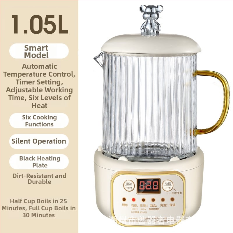 Ηλεκτρικό κύπελλο θέρμανσης για γραφείο, συμπαγές με αποσπώμενος σχεδιασμός (θέρμανση βάσης, ισχύς κάτω από 1000W, χωρητικότητα κάτω από 1L, προστασία από υπερθέρμανση)