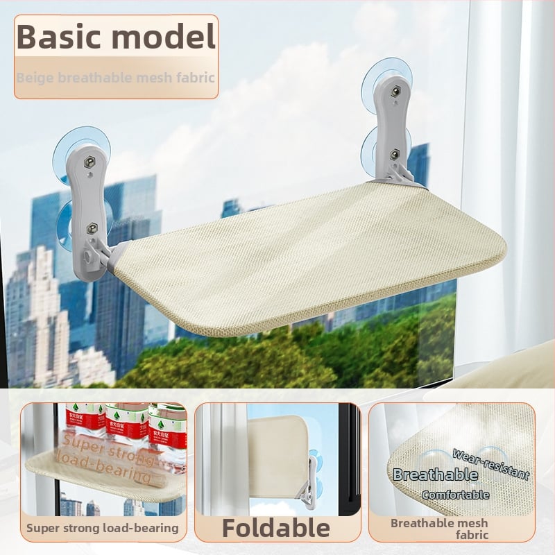 Котешки хамак за прозореца със вакуумна вендуза, плюшено котешко легло