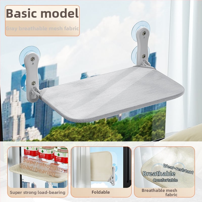 Котешки хамак за прозореца със вакуумна вендуза, плюшено котешко легло