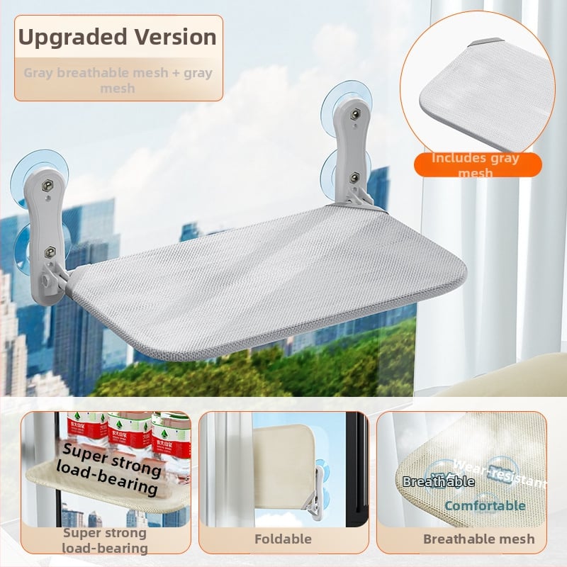 Котешки хамак за прозореца със вакуумна вендуза, плюшено котешко легло