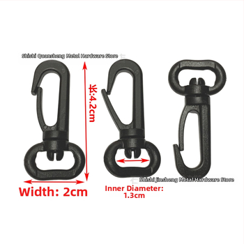 Háčik na tašku s otočnou konštrukciou, materiál POM, séria Otočná spona, mestský štýl jednoduchej estetiky