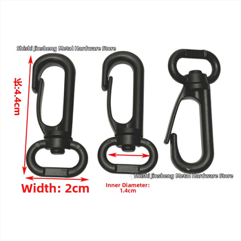 Háčik na tašku s otočnou konštrukciou, materiál POM, séria Otočná spona, mestský štýl jednoduchej estetiky