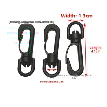 Háčik na tašku s otočnou konštrukciou, materiál POM, séria Otočná spona, mestský štýl jednoduchej estetiky