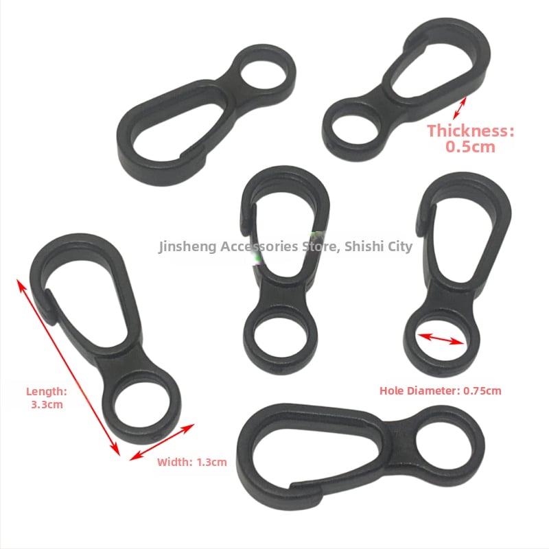 Háčik na tašku s otočnou konštrukciou, materiál POM, séria Otočná spona, mestský štýl jednoduchej estetiky