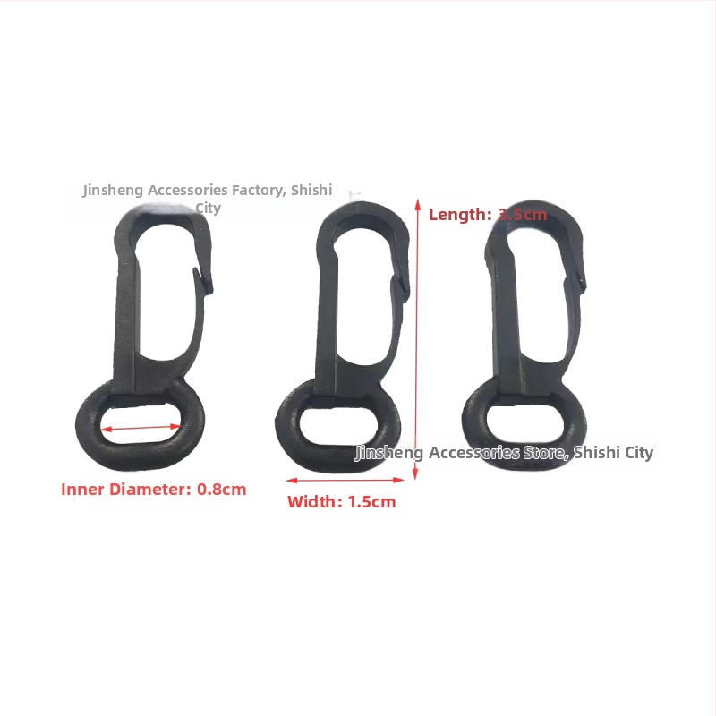 Háčik na tašku s otočnou konštrukciou, materiál POM, séria Otočná spona, mestský štýl jednoduchej estetiky