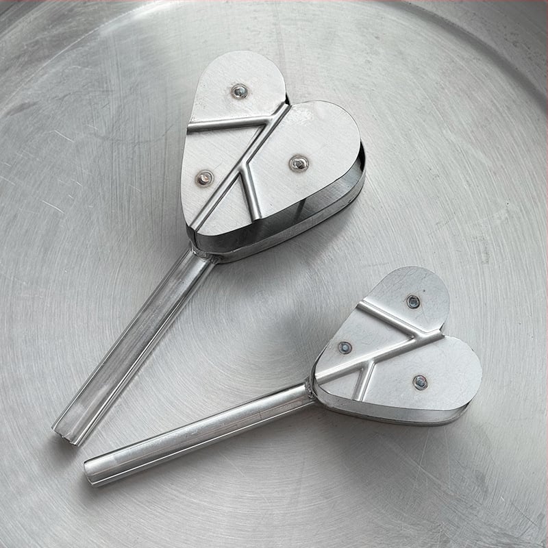 Μορφή φύλλου για γαρίδες από ανοξείδωτο ατσάλι, μοντέρνος μινιμαλιστικός σχεδιασμός, προσαρμογή με λογότυπο, FH μάρκα