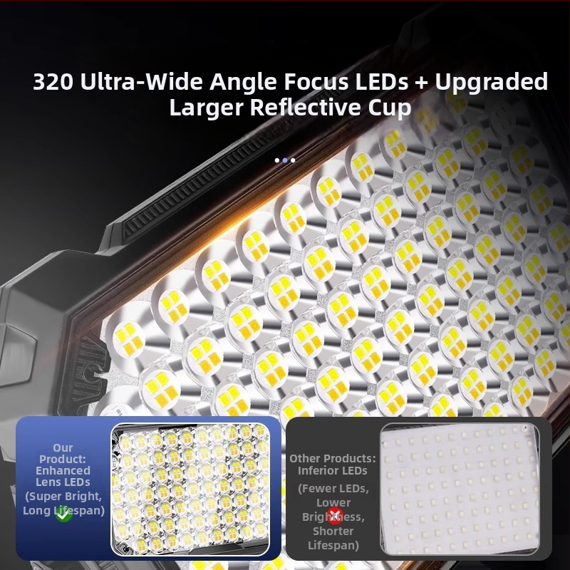 Bolenc punjiva kamping LED svjetiljka sa stalkom — 220V