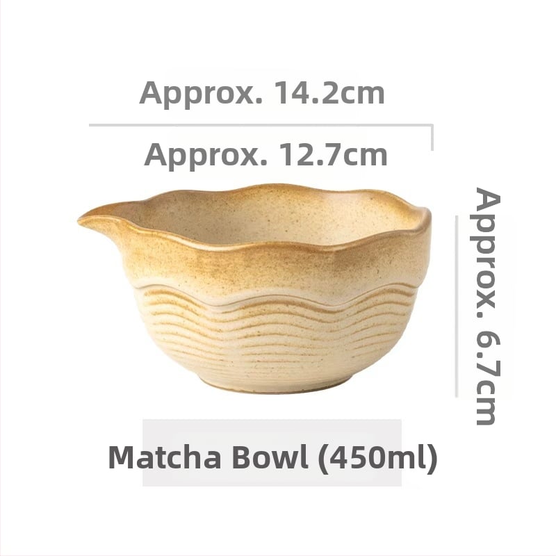 Κεραμικό μπολ για matcha σε ιαπωνικό στυλ, στρογγυλό ρετρό σχέδιο, κατάλληλο για μικροκύματα, δυνατότητα εκτύπωσης λογότυπου, παραμετροποίηση