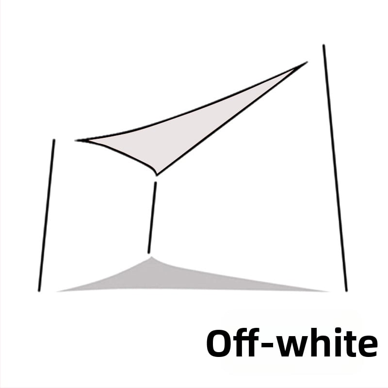 Yazilan kültéri háromszög árnyékoló vászon, vízálló 1