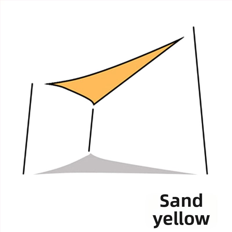 Yazilan kültéri háromszög árnyékoló vászon, vízálló 1